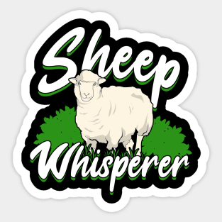 Sheep Whisperer Shepherd Farmer Gift Sticker